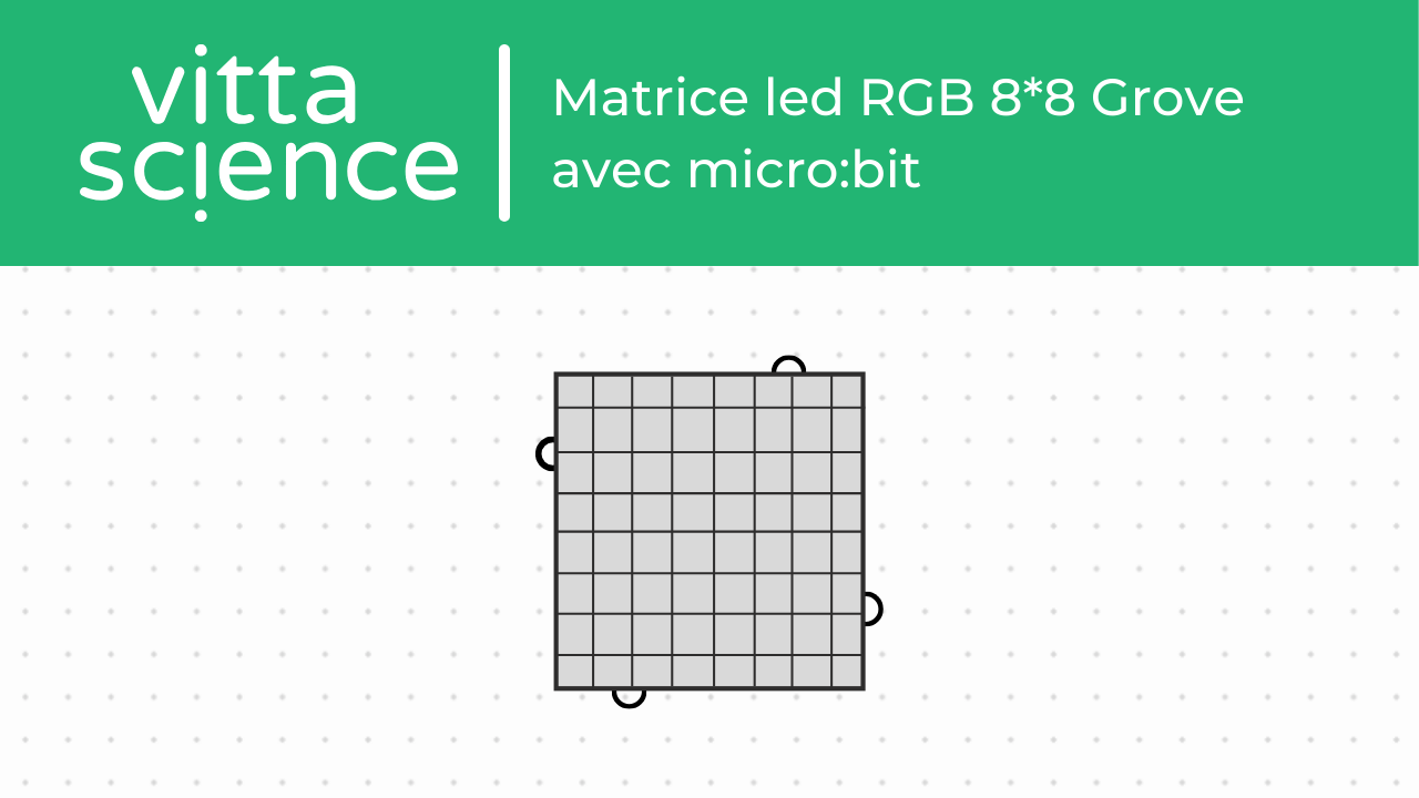 Matrice led RGB 8*8 Grove avec micro:bit